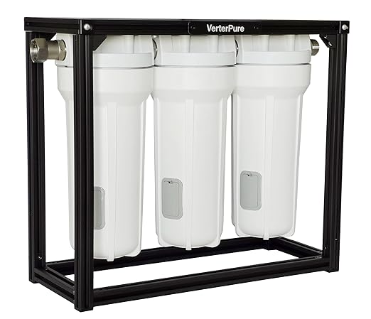 S3 PRO RV Water Filtration System with 0.2 Micron Water Filter, 3-Stage Premium Filtration, 10 Inch Filter, for RVs, Campers and Boats