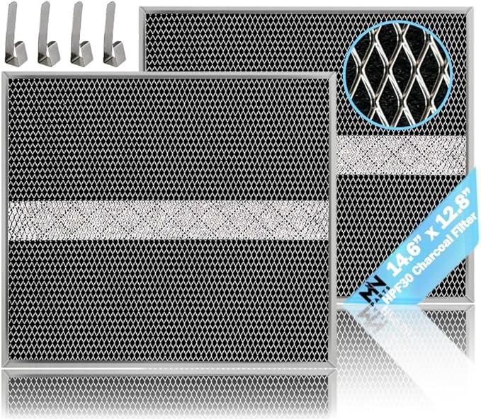 HPF30 Charcoal Filter Compatible with Broan Range Hood Filter S97020466 Range Hood Non-Ducted filter 14.6" X 12.9" Kitchen Grease Filter HPF30 XC Type 2pcs… - AquaVibe