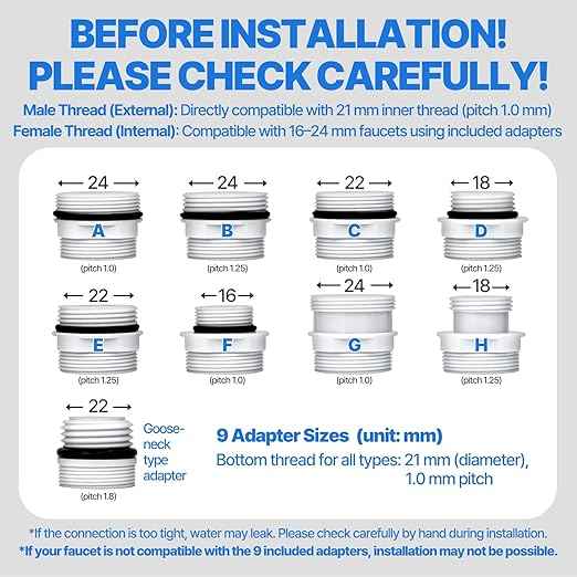 Cleansing Washbasin Faucet Filter Inspired by Korea's Beauty Culture - Pure Carbon Filters for Bathroom & Kitchen Water (1 Year Supply) – Compatible with AJ8310C (AJ8310C-SET-1YR) - AquaVibe