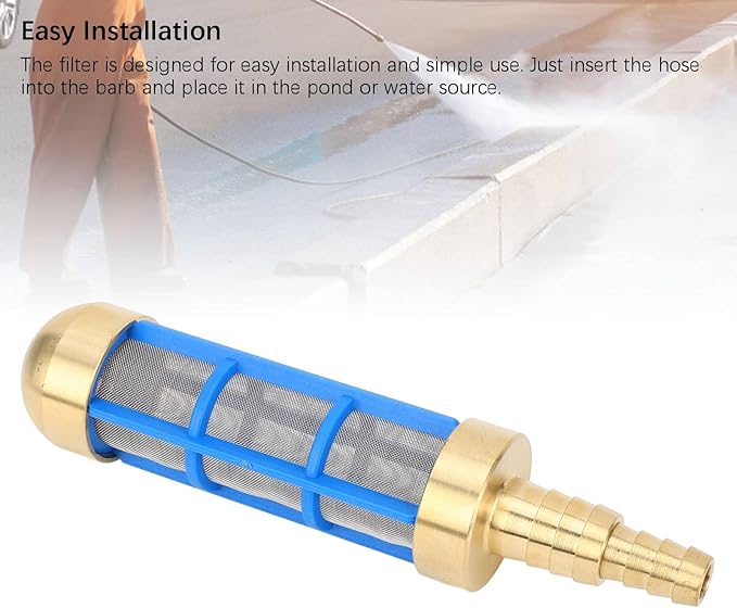AUNMAS Garden Hose Filter, Hose Water Suction Strainer Pressure Washer Inlet Filter for RV Camping Car Wash Water Hose