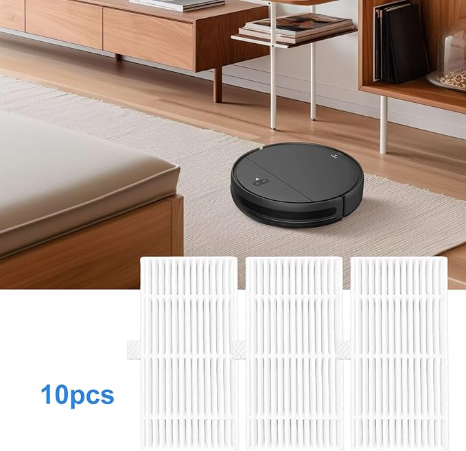 Filters For MAMNV BR150/BR151 For ZCWA BR150/BR151 For ONSON BR150/BR151 For GTTVO BR150/BR151 Robot Vacuum Cleaner, Vacuum Cleaner Filters Replacement Kits(10PCS) - AquaVibe