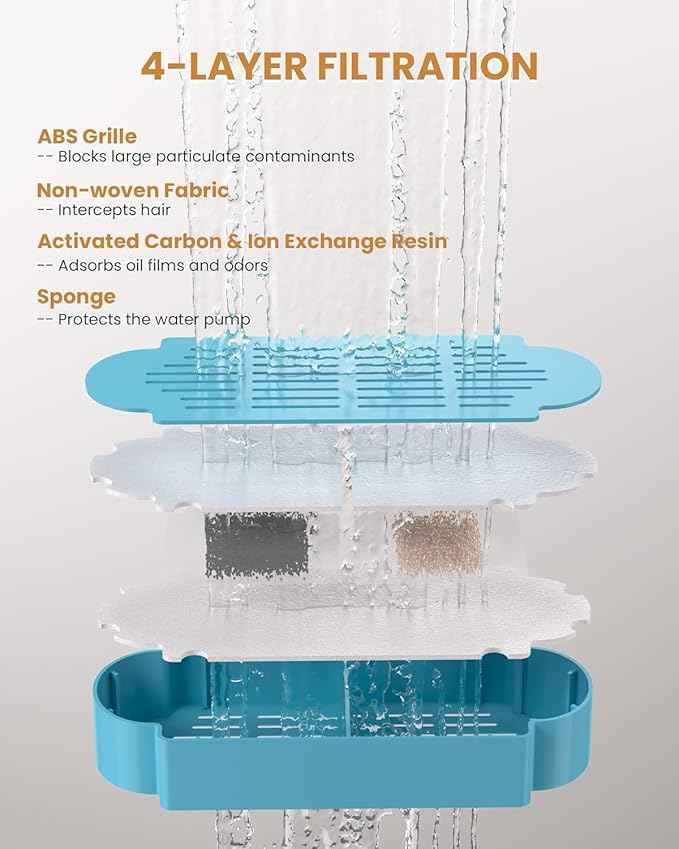 Tomxcute Cat Water Fountain - 4.0L/135oz Gooseneck Copper Stainless Steel Cat Water Fountains for Cats Indoor - Kitty Cat Fountains for Drinking Spout - Comes with 3 Replacement Filters