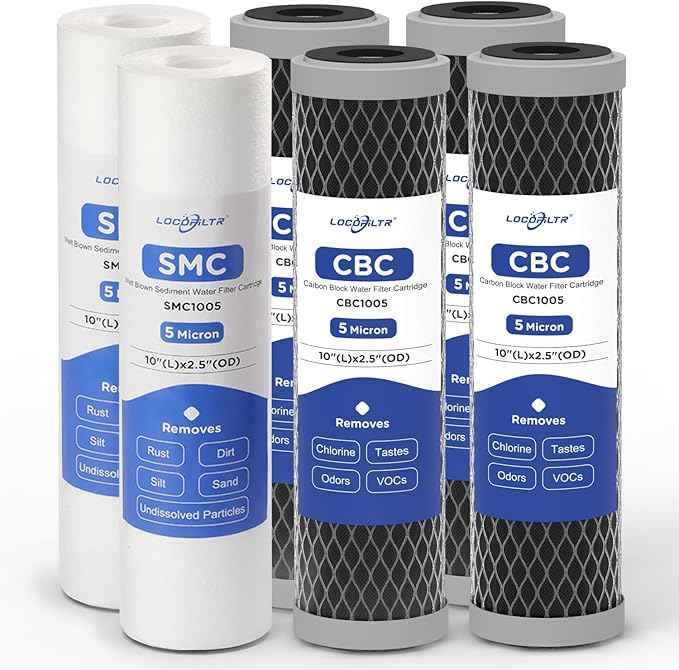 3-Stage Water Filter Cartridge Replacement Pre-Filter Set for APEC Essence & Ultimate Series, ROES-50, ROES-PH75, RO-90, RO-PH90, RO-PERM & Standard Reverse Osmosis RO Systems (1-Year Set)