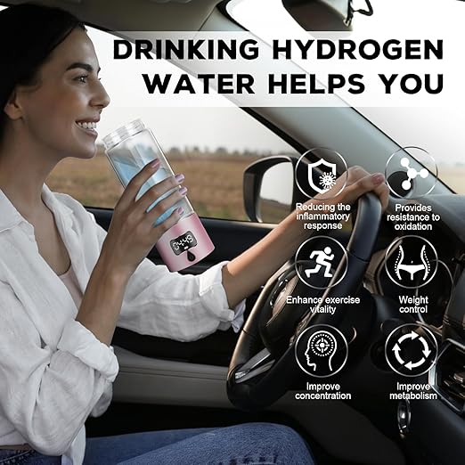 Hydrogen Water Bottle Generator with 4th Generation SPE/PEM Technology, Portable Hydrogen Water Ionizer Machine, Birthday,Xmas Gift for Husband,Wife,Lovers,Friends,Travel
