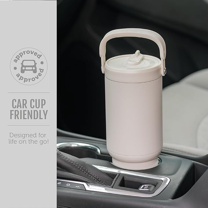 Ello Oasis Go+ 26oz Tumbler with Top Handle and Retracting Straw | Reusable Insulated Stainless Steel Cup, 100% Leakproof Water Bottle, 24 Hours Cold, Cup Holder Friendly For Travel | Black