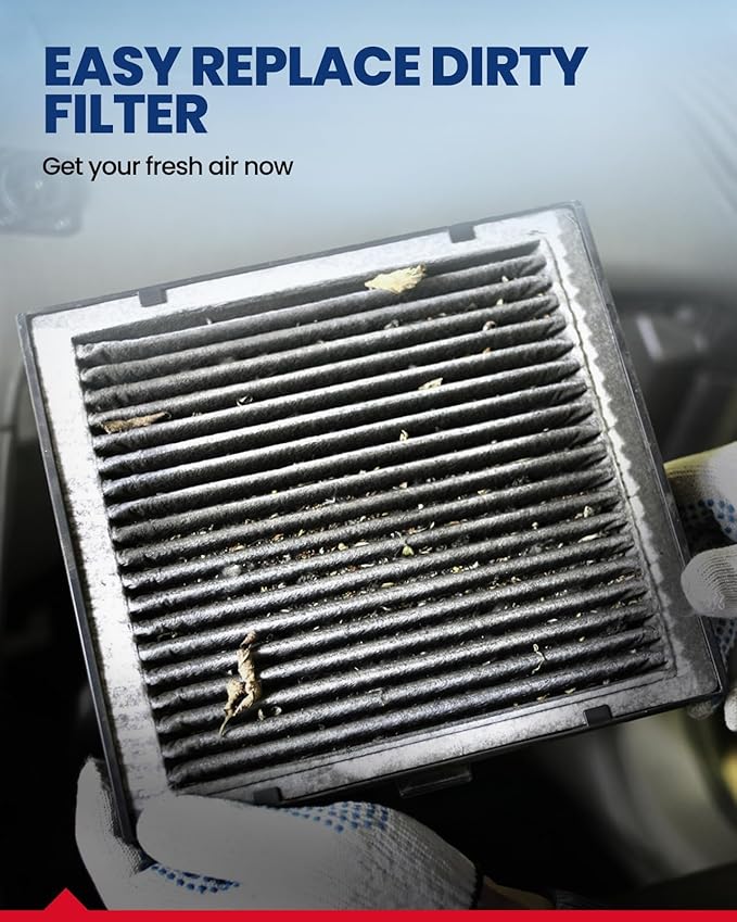 KAX Cabin Air Filter, CF10745 Replacement for Subaru Forester 2003 2005 2006 2007 2008, w/Activated Carbon Passenger Compartment Air Filter, Filter Up Dust Pollen, 200% Longer Life