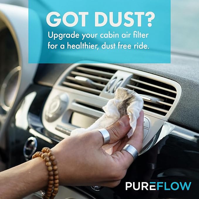 PureFlow HEPA Cabin Air Filter PC99237HX | Fits 2018-2025 Toyota Camry, 2021-2025 Sienna, 2022-2025 Corolla Cross, 2019-2025 Lexus ES350, 2017-2025 Toyota Hilux, 2022-2025 Lexus NX350