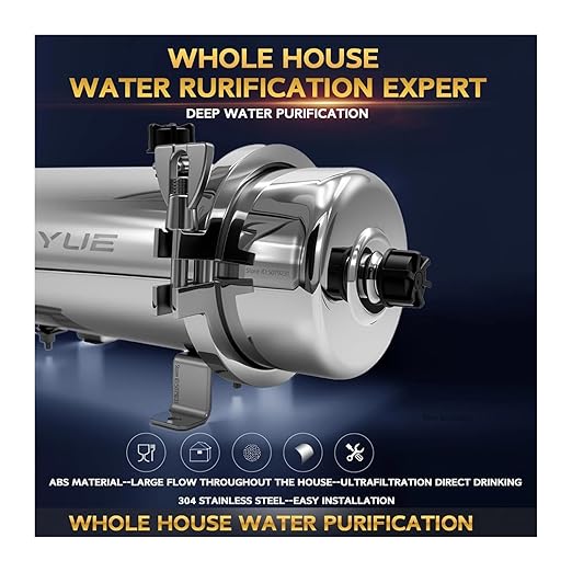 Whole House High Flow UF System Water Purifier 1000L,0.01μm Stainless Steel Mineral Filter(2000L)
