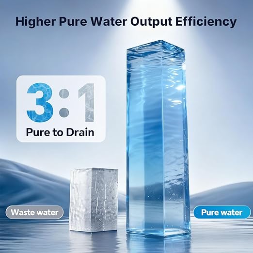Ranein Countertop Water Filter with Instant Hot Water, Portable Reverse Osmosis Water Purifier, Temperature Adjustable RO Water System for Kitchen, Office, Apartment & RV, Reduces TDS and Chlorine