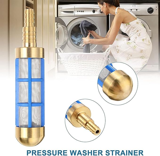 AUNMAS Garden Hose Filter, Hose Water Suction Strainer Pressure Washer Inlet Filter for RV Camping Car Wash Water Hose