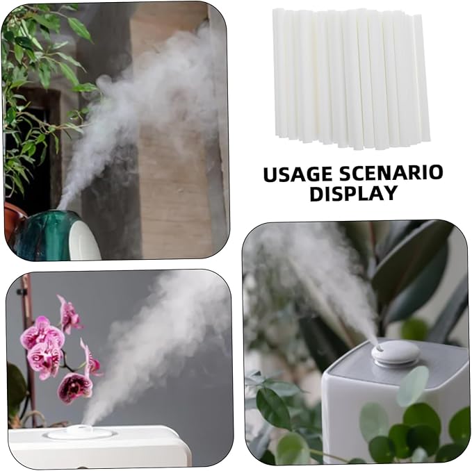 Didiseaon 50pcs Humidifier Cotton Sticks Absorbent Wicks for Essential Oil Diffusion High Absorbency Sticks for Home and Office Use - AquaVibe