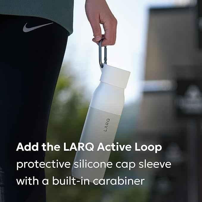 LARQ Holiday Bundle Set Bottle PureVis, Self-Cleaning Water Bottle 17oz | Reusable Bottles, Travel Friendly, BPA free