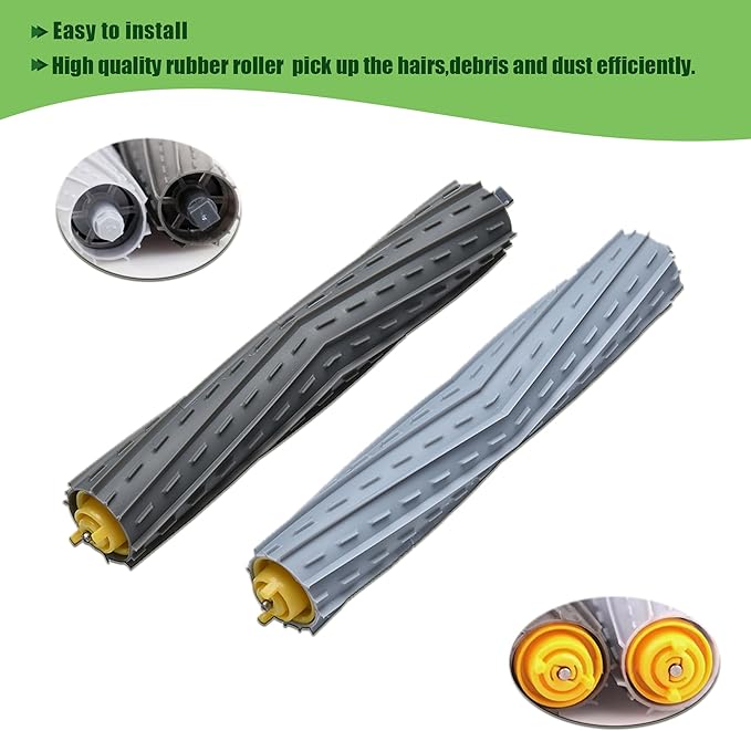 LOVECO Replacement Accessory Kit Compatible for iRobot Roomba 800 Series 850 860 861 864 866 870 871 880 890 891 900 Series 960 961 980 981 985,10 Filter,10 Side Brush,2 Tangle-Free Debris Extractor - AquaVibe