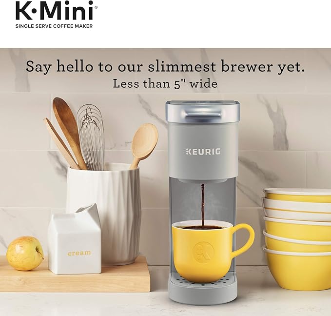 Keurig K-Mini Single Serve Coffee Maker & 3-Month Brewer Maintenance Kit Includes Descaling Solution, Water Filter Cartridges & Rinse Pods, Compatible Classic/1.0 & 2.0 K-Cup Coffee Makers, 7 Count