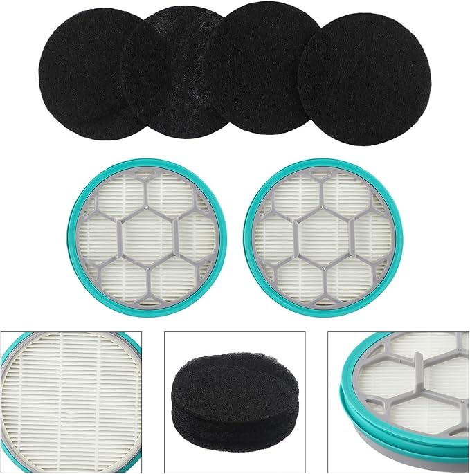 Filter Sponge Kit for Neakasa P1 Pro Pet Grooming Vacuum, High Efficiency Replacement Filters Capture 99.97% Dust Hair Dander, Easy to Clean - AquaVibe