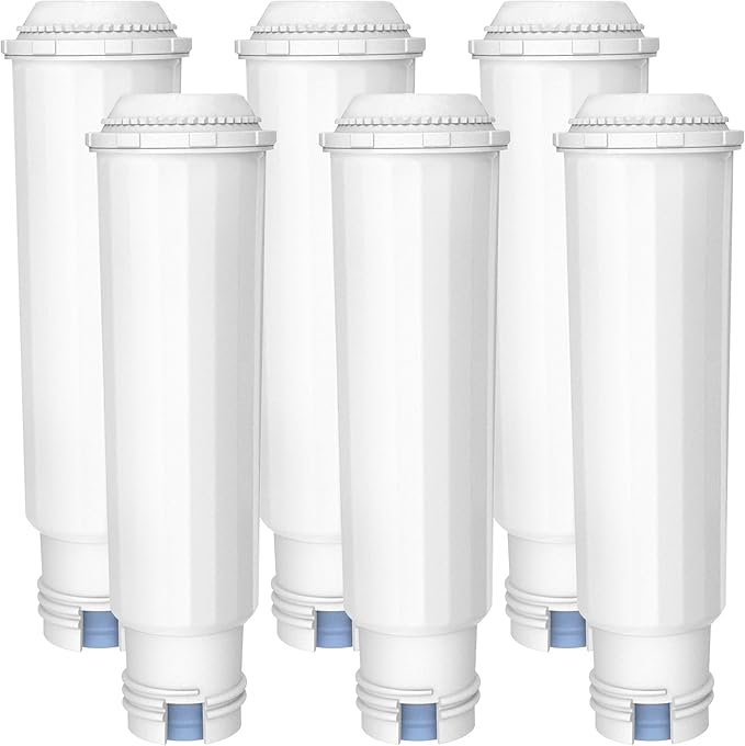AQUA CREST Coffee-Machine Water Filter, Replacement for Krups F088 Filter, XP5220, XP5240, EA82 and EA9000-Including Various Models of AEG®, Bosch®, Siemens®, Gaggenau®, TÜV SÜD Certified (Pack of 6) - AquaVibe