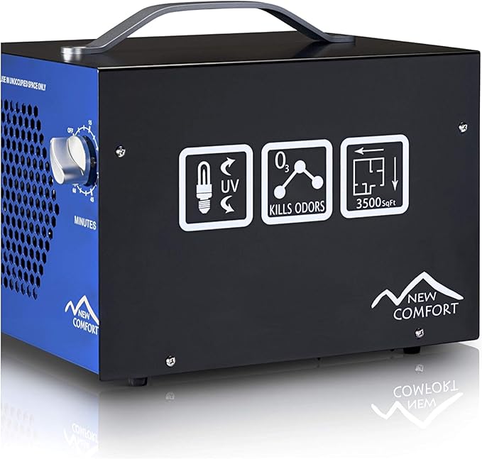 Blue Commercial Air Purifier Ozone Generator with UV