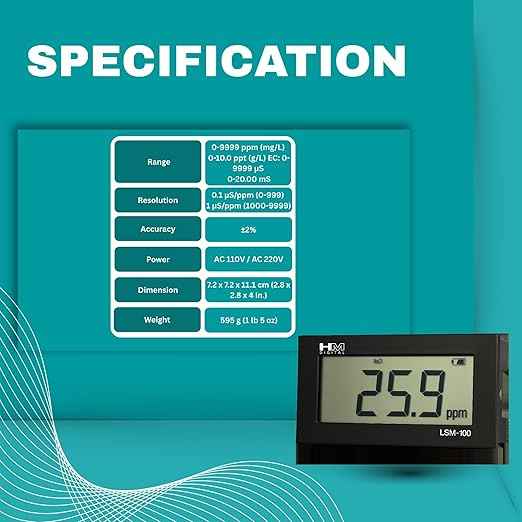 HM-Digital LSM-100: Commercial Grade EC/TDS Monitor