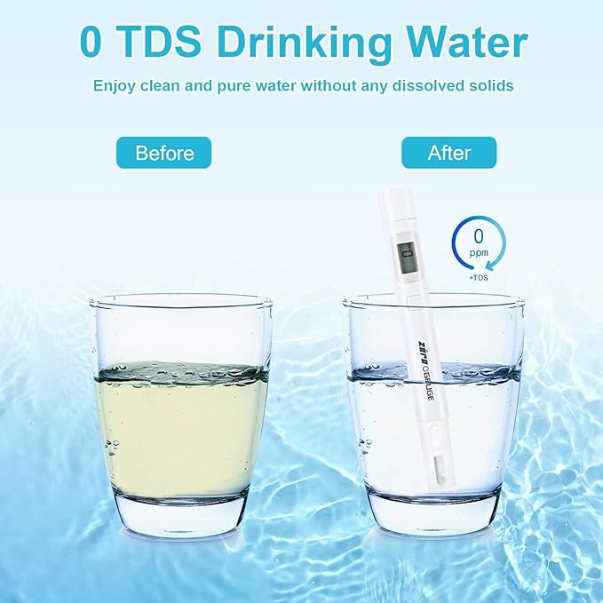 VIPHASES Upgraded 6-Stage 0 TDS Water Filter Replacement for ZR-001, ZR-017, ZR-004, Removes 99.99% Lead, Chlorine, Fluoride, PFOA/PFOS, 12-Pack