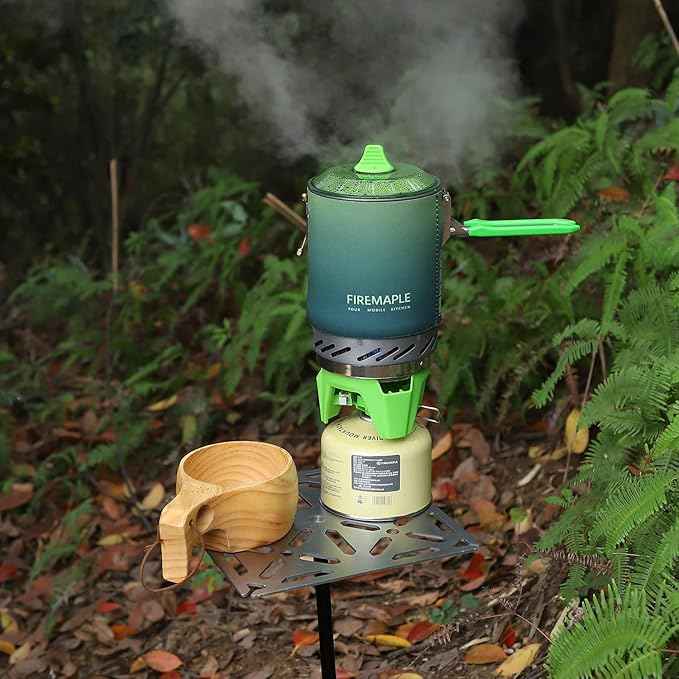Fire-Maple Fixed Star X2 Backpacking and Camping Stove System Outdoor Propane Camp Cooking Gear Portable Pot Jet Burner Set Ideal for Hiking, Trekking, Fishing, Hunting Trips and Emergency Use