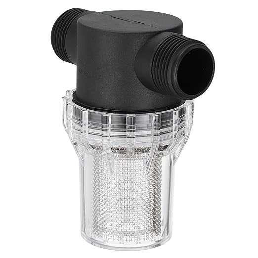 PATIKIL 1 Inch Male in-Line Strainer with 20 Mesh Stainless Steel Filter Screen Water Pump Filter for Garden Irrigation Pressure Washer Inlet