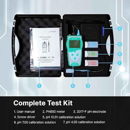 Apera Instruments Value Series PH850 Portable Handheld pH Meter Kit (AI5510)
