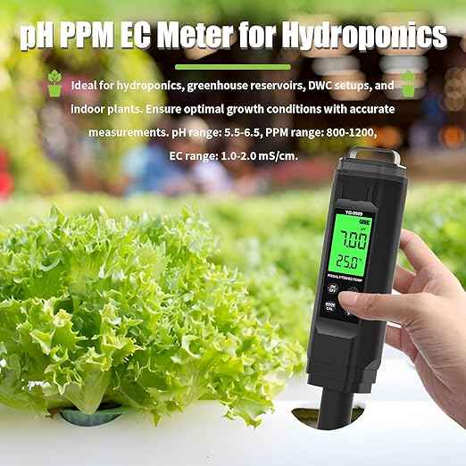 PH Meter,5 in 1TDS Meter,Salinity Tester,EC Meter,Temp,pH Meter for Water,TDS Meter Digital Water Tester,EC Meter Hydroponics,pH Tester Digital PPM Meter,Pool Salt Tester.