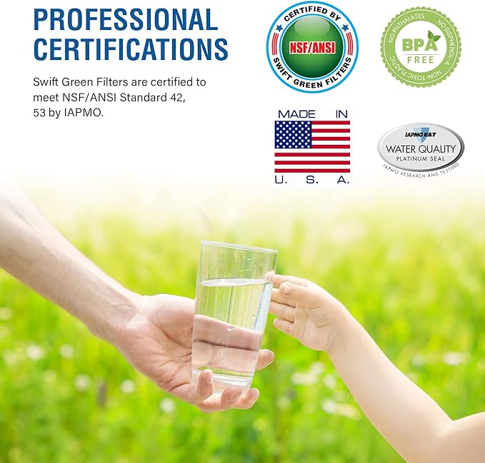 Swift Green Filters SGF-BO90 Compatible Refrigerator Water Filter for 644845,740570, Borplftr10,9000194412,9000077104, Made in USA, White (2 Pack)