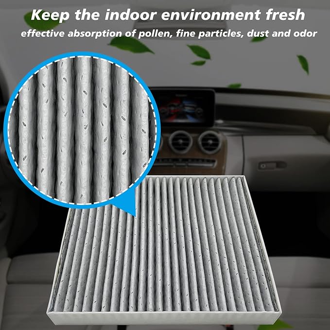 for Cabin Air Filter JM277 Fits for 2019-2025 QX50, 2022-2025 QX55, 2022-2025 QX60, 2019-2025 Altima, 2021-2025 Rogue, 2020-2025 Sentra, Fits for 272775NA0A, 27277-6CA0A