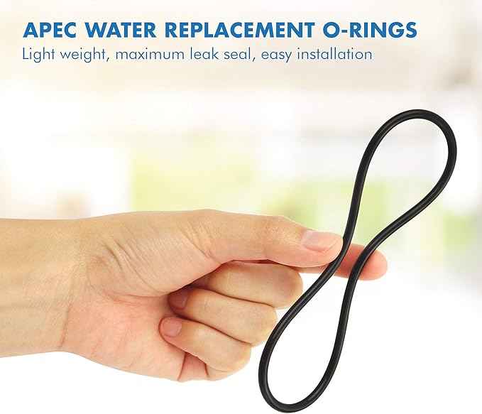 APEC Water Systems ULTIMATE Series US Made Stage 1, 2 & 3 Replacement Filter For Undersink System(FILTER-SET) + 3.5" O.D. Replacement ORing for Reverse Osmosis Water Filter Housings