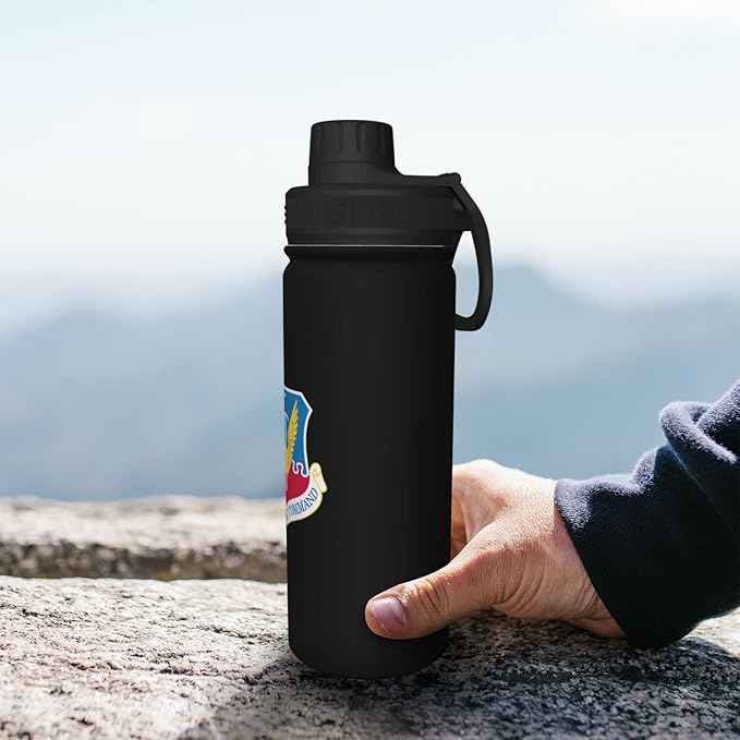ETHORY Acc Shield Water Bottle 18OZ Stainless Steel Insulated Water Bottles With Spout Lid Sports Keep Cold and Hot Water Bottle For Biking Hiking