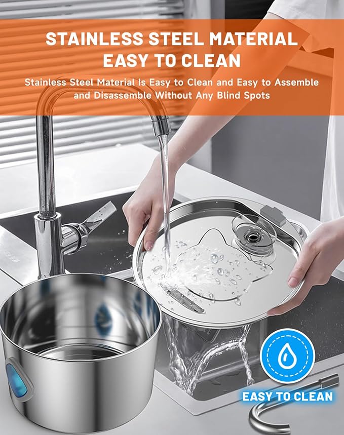 Vetiflow - Set It Once - Fresh Water 24/7, 100% Safe for All Dogs, Vetiflow Dog Bowl with Always Clean, Never Slimy, 108 Oz Vetiflow Water Fountain, Vetiflow Water Bowl (10filter + 2cotton)
