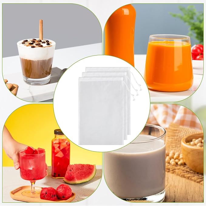 Straining Nylon Nut Milk Bag 3 Pack 24 X 36cm Fine Mesh Cheese Cloth Multiple Usage Reusable Food Strainer for Basting Turkey Canning Cheese-Making Straining Crafting Juice Coffee Yogurt Tea- White
