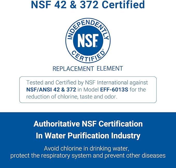 Maxblue MB-F13 Replacement for GE® MWF®, SmartWater® MWFP, MWFINT, MWFA, GWF, HDX FMG-1, GSE25GSHECSS, WFC1201, RWF1060, Kenmore® 9991 Refrigerator Water Filter