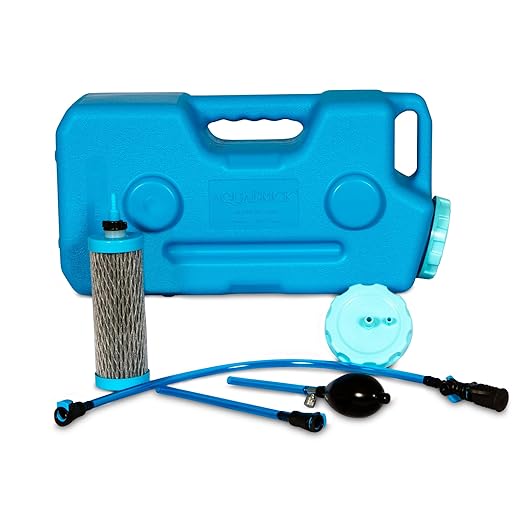 AquaBrick Water Purification System, Portable Water Filter for Camping, Best Survival Water Purifier for Emergency Drinking Water, Purifies Tap Water