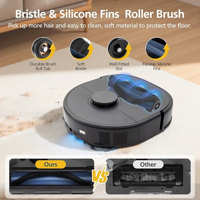 24 Pcs X10 Pro Omni Accessories for eufy X10 Pro Omni Robot Vacuum Accessories Kit, 2 Main Brush+ 4 Hepa Filters+ 4 Mop Pads+ 6 Vacuum Bags+ 6 Side Brushs+ 1 Cleaning Brush+ 1 Screwdriver - AquaVibe