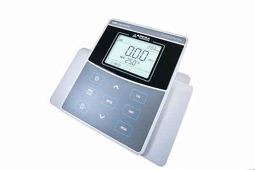 Apera Instruments AI522 EC800 Laboratory Benchtop Conductivity/TDS/Salinity/Resistivity/Temp. Meter Kit, 1% F.S Accuracy, GLP Data Management (USB output), Plastic/Glass