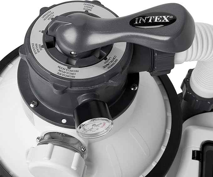 INTEX SX1500 Krystal Clear Sand Filter Pump: 1500 GPH Pump Flow Rate – Improved Circulation and Filtration – Easy Installation