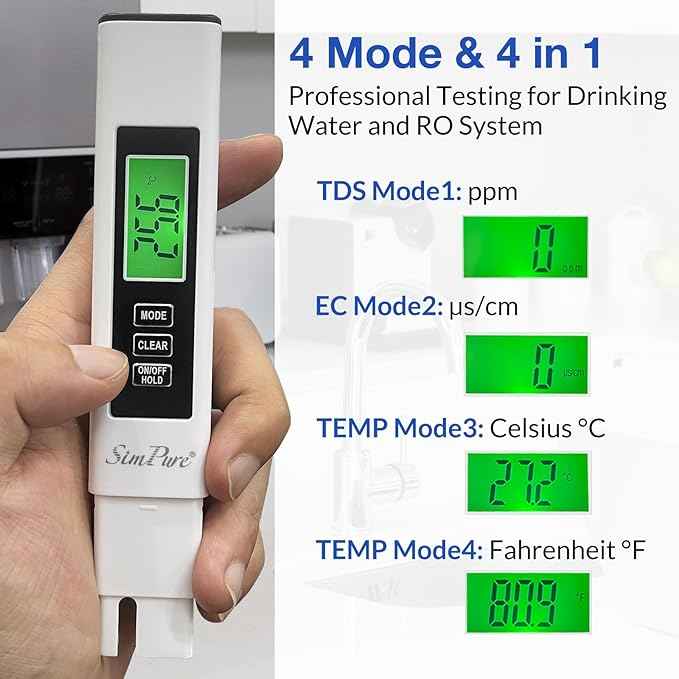 SimPure Alkaline Reverse Osmosis System, NSF/ANSI 58 Certified, Tankless RO Water Filter System 400 GPD, pH+ Remineralization Water Filtration Under Sink Comes with TDS Meter Digital Water Tester