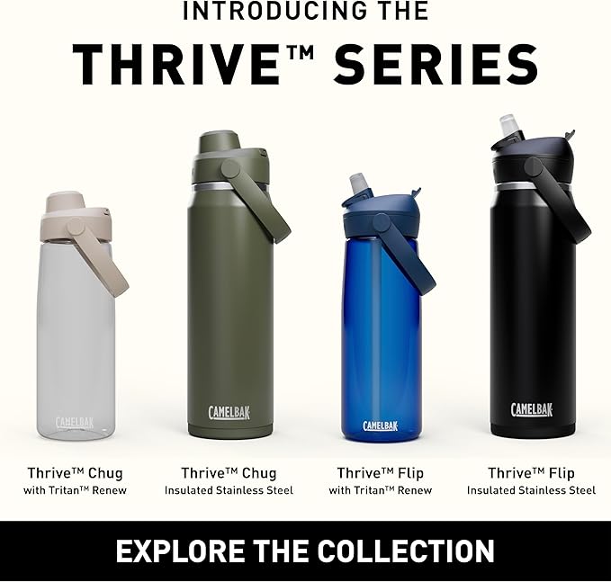 CamelBak Thrive Chug Insulated Stainless Steel Water Bottle Sky Blue, 20oz