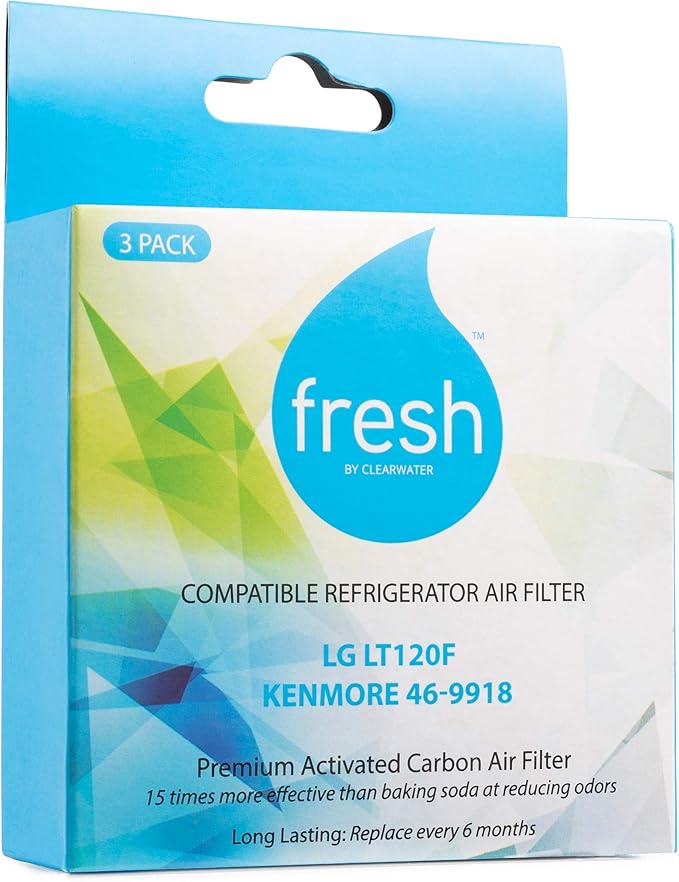 Mist LT1000P Water Filter and Air Filter replacement for LG : ADQ747935, MDJ64844601, LMXS28626D, LT1000PC, LT-1000PC Kenmore 46-9980, 469981 & LT120F (3 Combo Pack) Refrigerator Water Filter