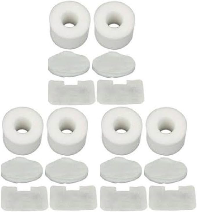 Nispira Filter Set Compatible With Shark NV42 Deluxe Upright Vacuum Cleaner Compared to Part #XFF36. Fits UV402 UV410, NV36, NV36A, NV42, NV44, NV46, NV46C, 6 Sets - AquaVibe