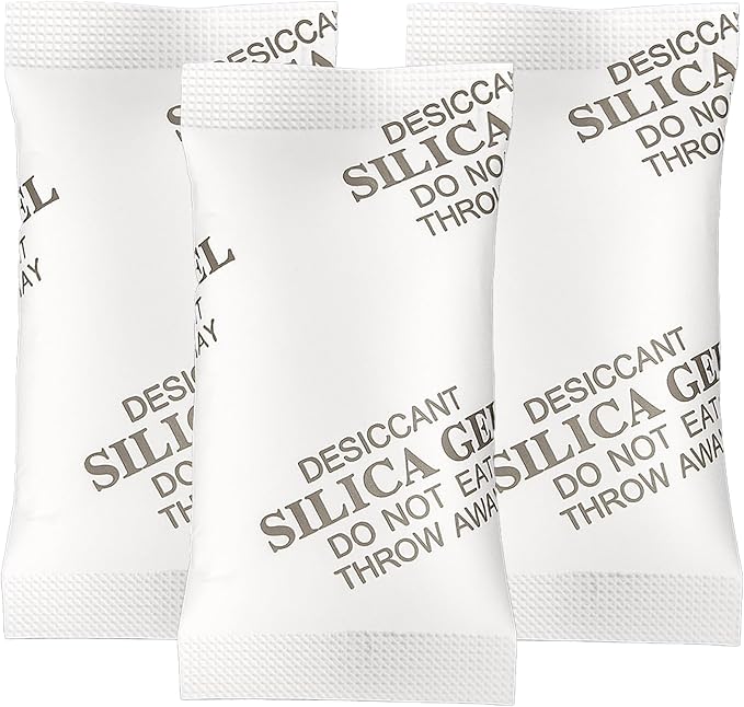 MakMeFre 50Gram(20Packets) Food Grade Moisture Absorbers Silica Gel Packs Desiccant for Moisture Storage Control