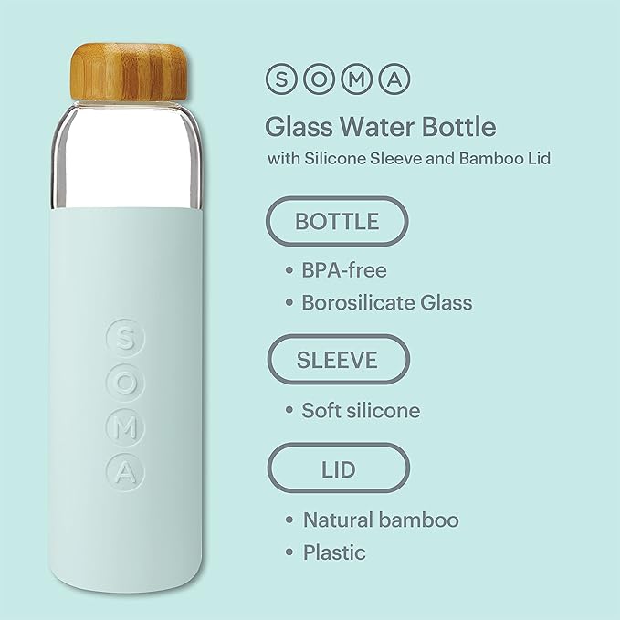 Full Circle V.2 17 oz. Glass Water Bottle - Mint - DTC