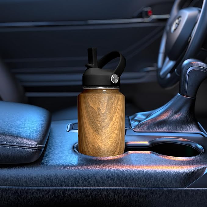 SENDESTAR 32oz Water Bottle Wide Mouth Stainless Steel Vacuum Insulated Double Wall with Straw Lids Fit in Any Car Cup Holder