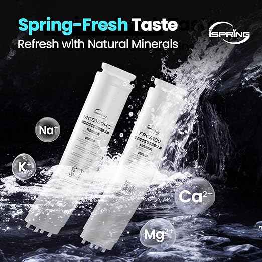 iSpring RCD100HCG Hot & Cold Reverse Osmosis System Countertop, Alkaline RO Water Filter Dispenser, 9 Temperature & 6 Dispensing Volume Options, TDS & Filter Lifespan Monitor, Plug and Play