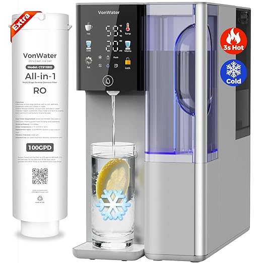 CT100-RO Replacement Filter | 𝐑𝐞𝐯𝐞𝐫𝐬𝐞 𝐎𝐬𝐦𝐨𝐬𝐢𝐬 RO Filter Cartridge for CT910/C5/CT910G Series | 100GPD 12-24 Months | NSF/ANSI372,42,58, Reduce TDS PFAS (CT100-RO)
