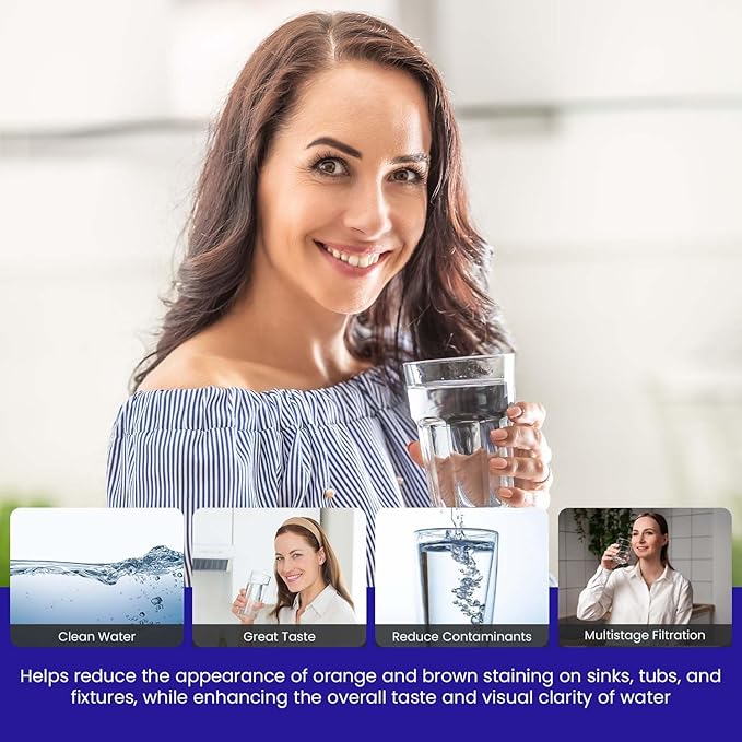 Crystal Quest Lead Water Filter Cartridge – Advanced Lead & Cyst Filtration, Durable PP Build, Steady Flow, Easy Installation, Long-Lasting Use, Fit for Crystal Quest Systems - 2-7/8" x 9-3/4"