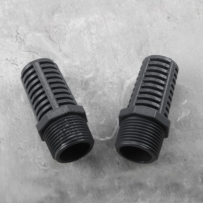 TOMEX 1 Inch Threaded Suction/Overflow Strainer, Screen Strainer 1 Inch (2 Pack)