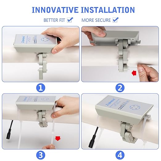 Electronic Water Descaler, Zuomeng Whole House Descaler with High Efficiency in Dissolving Scale for 2000-5000 sq ft Homes, 1.5” Pipes, Water Softener Alternative, No Chemicals, Salt or Filters